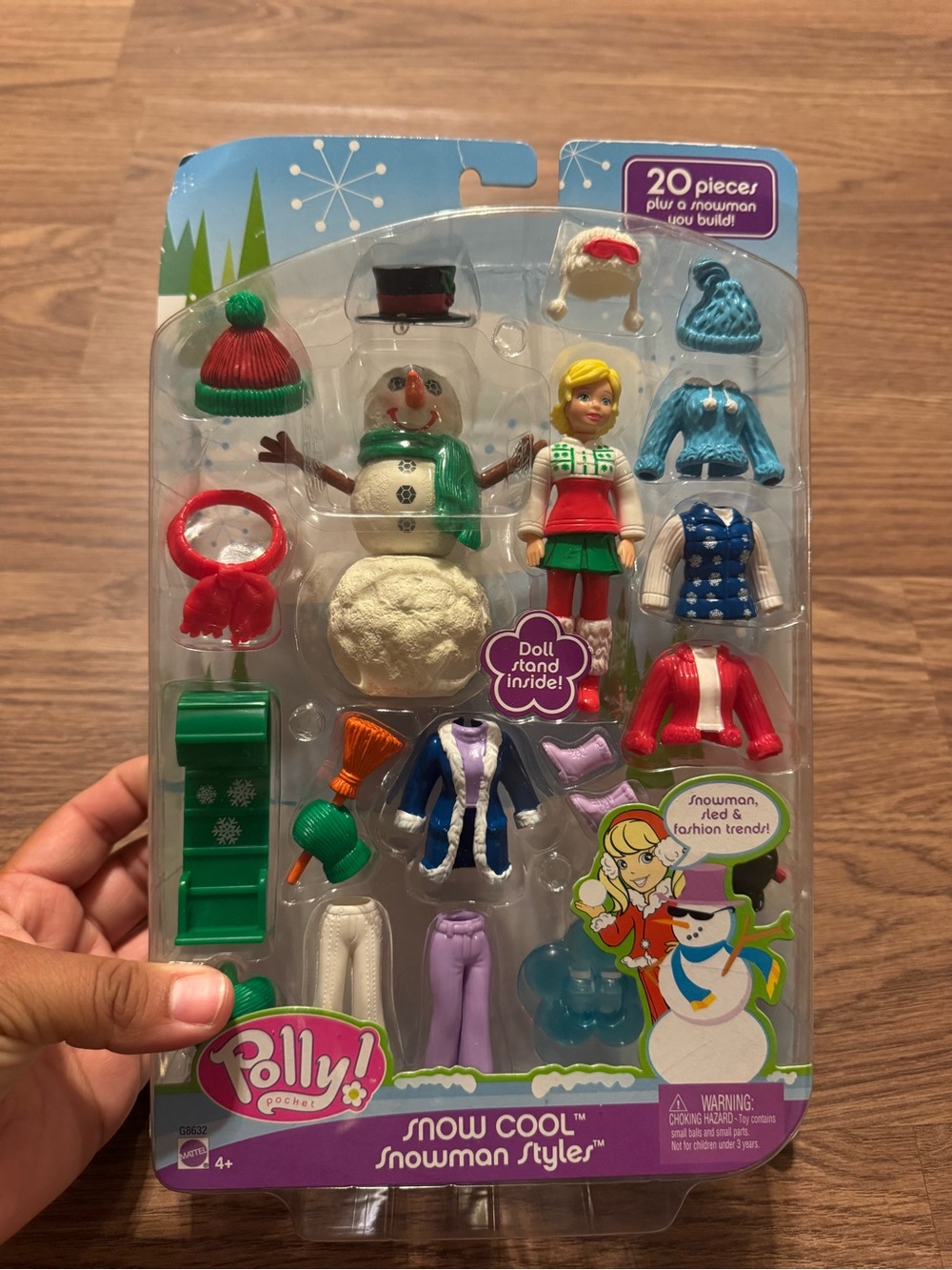 Vintage Polly Pocket 2005 Snow Cool Snowman Styles